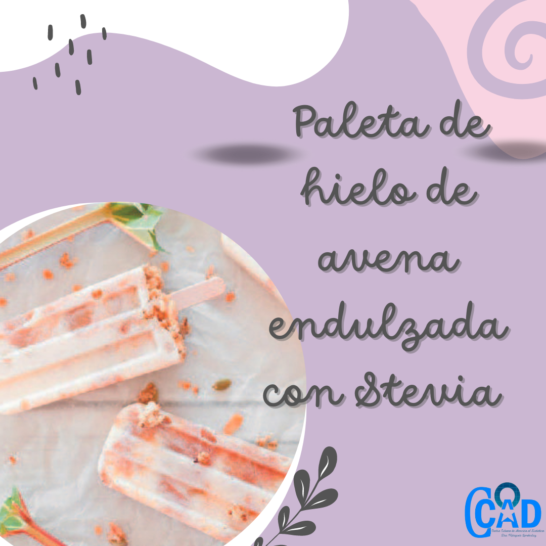 Nuestra cocina. Paleta de hielo de avena endulzada con Stevia